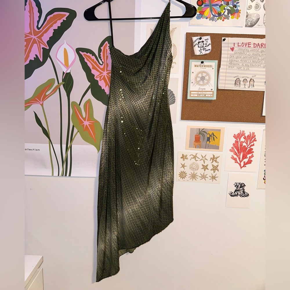 Gradient Green Dress
